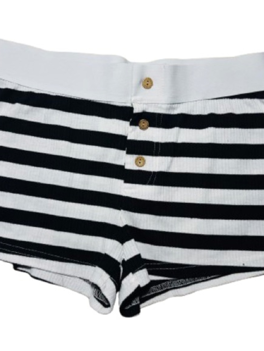 SHEIN black and white striped knit shorts Large